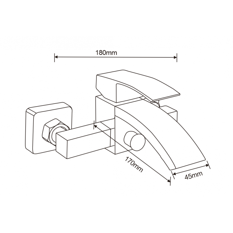 Mexen Libra R62 Black Bathtub Set - 745113R62-70