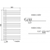 Mexen Neptun Electric Radiator 900 x 500 mm, 300 W, Chrome - W101-0900-500-2300-01