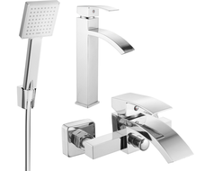 Mexen Libra R45 bathtub set, Chrome - 745113R45-00