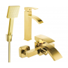 Mexen Libra R45 bathtub set, Gold - 745113R45-50