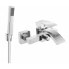 Mexen Libra R77 bathtub faucet with shower set, chrome - 74513R77-00
