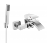 Mexen Libra R77 bathtub mixer tap with shower head, Chrome - 74513R77-00