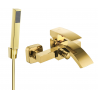 Mexen Libra R77 bath tap with shower set, gold - 74513R77-50