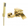 Mexen Libra R77 bathtub mixer tap with shower head, Gold - 74513R77-50