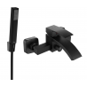 Mexen Libra R77 bathtub faucet with shower set, black - 74513R77-70