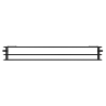 Mexen CH30 Hygiene Plate Radiator 400 x 1000 mm, Side Connection, 1096 W, Black - W430H-040-100-70