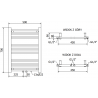 Mexen Mars electric radiator 700 x 500 mm, 300 W, white - W110-0700-500-2300-20