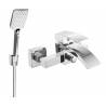 Mexen Libra R62 bathtub faucet with shower set, chrome - 74513R62-00