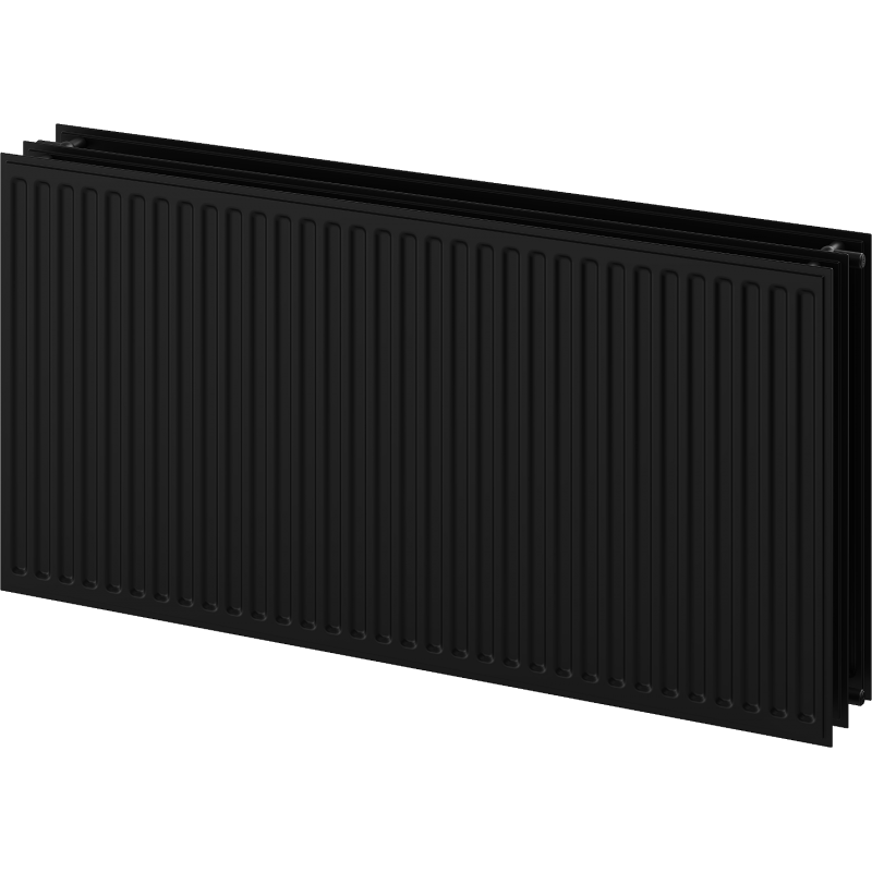 Mexen CH30 Hygiene flat radiator 400 x 3000 mm, side connection, 3289 W, black - W430H-040-300-70