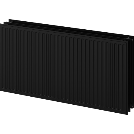 Mexen CH30 Hygiene flat radiator 400 x 3000 mm, side connection, 3289 W, black - W430H-040-300-70