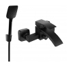 Mexen Libra R62 bathtub mixer tap with shower head, Black - 74513R62-70