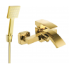 Mexen Libra R45 bathtub faucet with shower set, gold - 74513R45-50