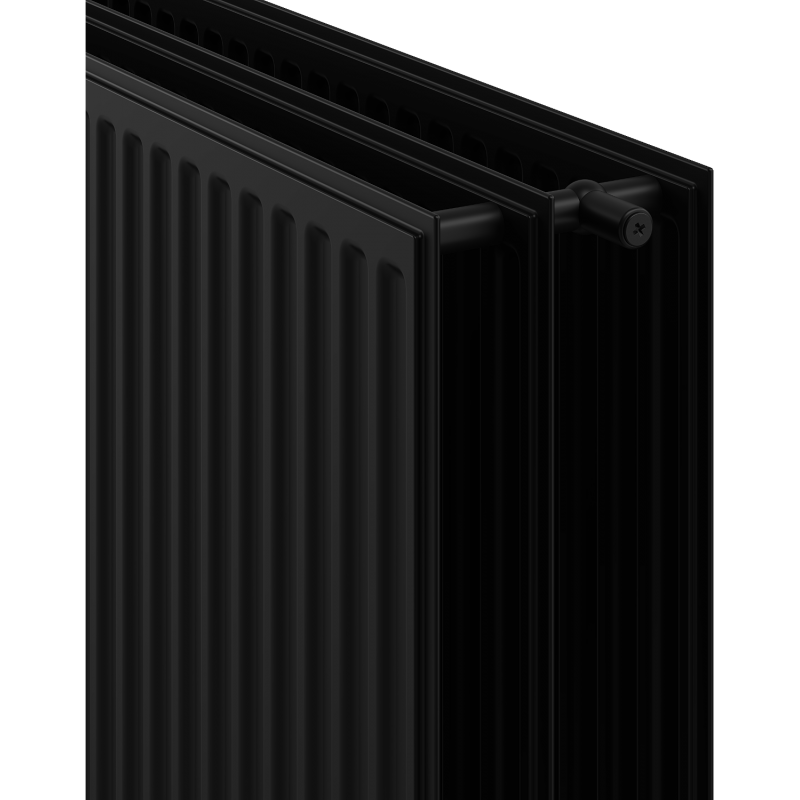 Mexen CH30 Hygiene Panel Radiator 600 x 1200 mm, Side Connection, 1810 W, Black - W430H-060-120-70