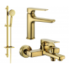 Mexen Lynx DQ40 bathtub set, Gold - 745903DQ40-50
