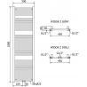 Mexen Mars electric radiator 1800 x 500 mm, 900 W, anthracite - W110-1800-500-2900-66