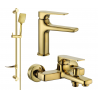 Mexen Lynx DF62 bathtub set, Gold - 745903DF62-50