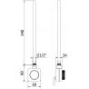 Mexen Mars electric radiator 1200 x 600 mm, 600 W, white - W110-1200-600-6600-20
