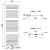Mexen Mars electric radiator 1800 x 600 mm, 900 W, white - W110-1800-600-6900-20