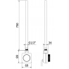 Mexen Mars electric radiator 1800 x 600 mm, 900 W, white - W110-1800-600-6900-20