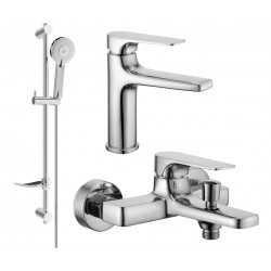 Mexen Lynx DF40 bathtub set, Chrome - 745903DF40-00