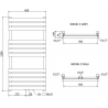 Mexen Jowisz Electric Radiator 1200 x 600 mm, 600 W, White - W107-1200-600-2600-20