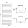 Mexen Apollo electric heater 1210 x 550 mm, 600 W, white - W117-1210-550-2600-20