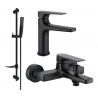 Mexen Lynx DF72 bathtub set, Black - 745903DF72-70