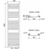 Mexen Helios electric radiator 1800 x 500 mm, 900 W, black - W103-1800-500-2900-70