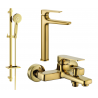 Mexen Lynx DQ40 bath set, gold - 745913DQ40-50