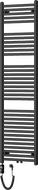 Mexen Hades Electric Radiator 1800 x 500 mm, 900 W, Black - W104-1800-500-2900-70