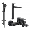 Mexen Lynx DQ40 bathtub set, Black - 745913DQ40-70