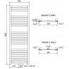 Mexen Uran electric radiator 1800 x 600 mm, 900 W, black - W105-1800-600-2900-70