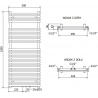 Mexen Sol electric radiator 1200 x 500 mm, 600 W, anthracite - W125-1200-500-2600-66