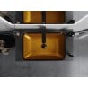 Mexen Megan glass worktop washbasin 56 x 36 cm, gold - 24135650