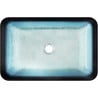 Mexen Megan glass countertop washbasin 56 x 36 cm, blue - 24135647