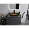 Mexen Megan glass countertop washbasin 56 x 36 cm, dark gold - 24135651