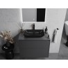 Mexen Megan glass countertop sink 56 x 36 cm, black - 24135670
