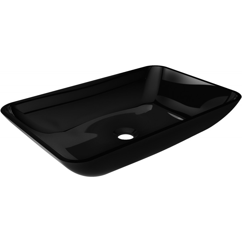 Mexen Megan glass countertop sink 56 x 36 cm, black - 24135670