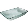 Mexen Megan glass countertop sink 56 x 36 cm, silver - 24135611