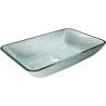 Mexen Megan glass countertop washbasin 56 x 36 cm, silver - 24135611