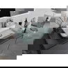 Mexen Megan glass worktop washbasin 56 x 36 cm, silver - 24135611