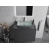 Mexen Megan glass countertop sink 56 x 36 cm, silver - 24135611