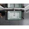 Mexen Megan glass countertop sink 56 x 36 cm, silver - 24135611