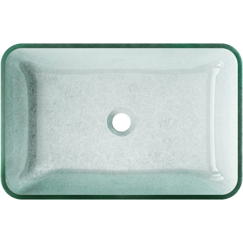 Mexen Megan glass countertop sink 56 x 36 cm, silver - 24135611