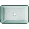 Mexen Megan glass countertop sink 56 x 36 cm, silver - 24135611
