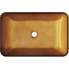 Mexen Megan glass countertop sink 56 x 36 cm, gold - 24135650