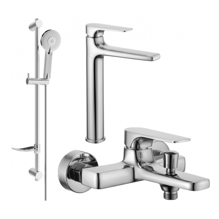 Mexen Lynx DF40 bathtub set, Chrome - 745913DF40-00