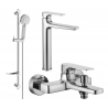 Mexen Lynx DF40 bathtub set, Chrome - 745913DF40-00