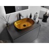 Mexen Araks glass countertop washbasin 54 x 39 cm, gold - 24155450