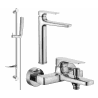 Mexen Lynx DF72 bath set, chrome - 745913DF72-00